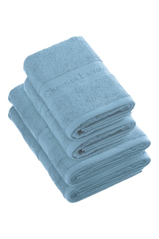 2 toallas de mano y 2 toallas de ducha Azur - Celeste