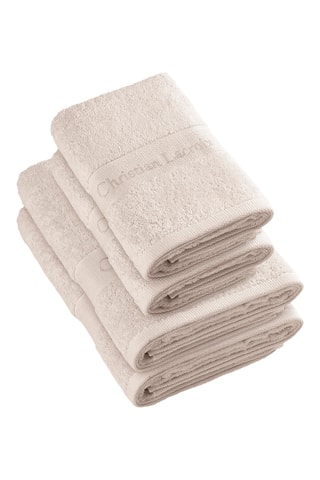 2 toallas de mano y 2 toallas de ducha Azur - Crudo