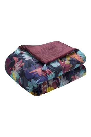 Colcha de satén de algodón 80 hilos/cm² Tanzanie - Violeta 