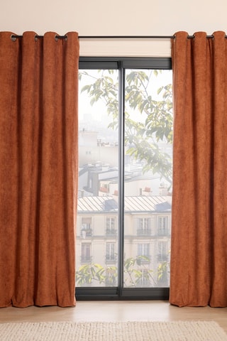 Cortina Versailles - Rojo teja - 140 x 350 cm