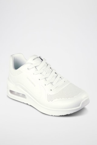 Baskets en cuir Solitaire - Blanc