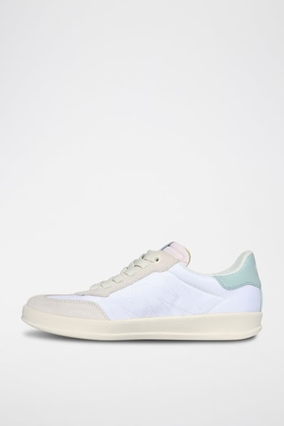 Baskets en cuir New Wave Cup - Blanc et ciel