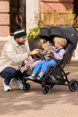 Poussette duo Mane - Gris foncé - Dès la naissance - Jusqu'à 22 kg