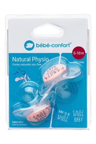 2 chupetes Physio de silicona sin BPA - Rosa