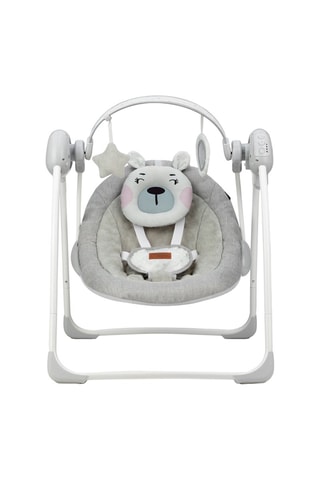 Hamaca mecedora - Gris y rosa