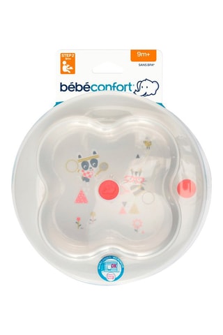 Plato de aprendizaje con tapa