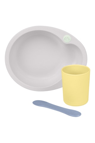 Vajilla de madera - 3 piezas - Desde 12 meses