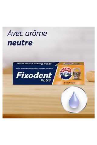 Crème fixative Fixodent Plus Maintien Imbattable - Goût Neutre - 57 g