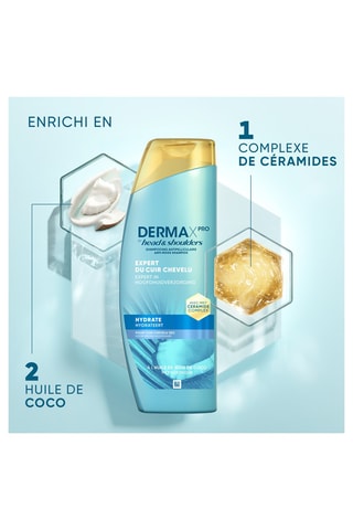Shampoing hydratant Derma x Pro - Cuirs chevelus secs - 250 ml