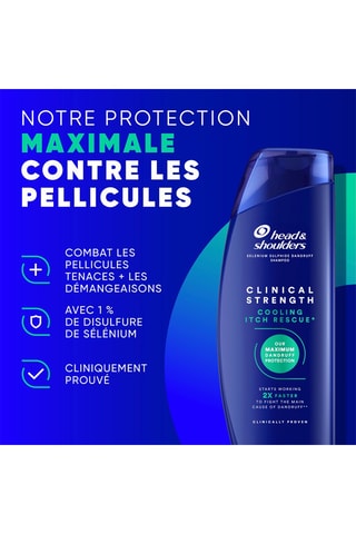 Shampoing anti-démangeaisons Head & Shoulders Force clinique - 400 ml