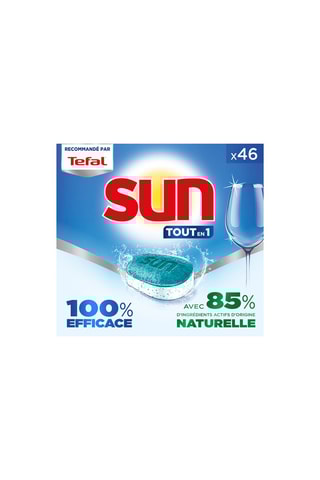 Tablettes lave-vaisselle Sun Tout-en-1 Regular Ecolabel - 46 lavages