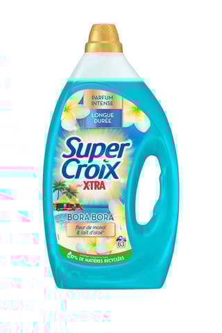 Lessive Bora Bora Super Croix par XTra - 63 lavages - 2,835 l