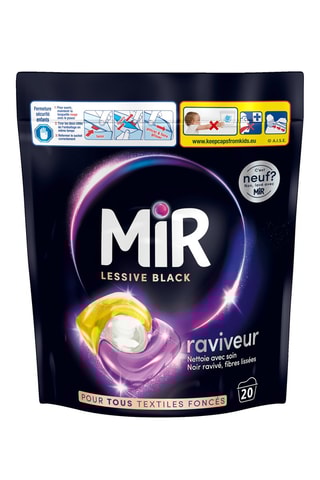 20 doses Lessive Mir Black