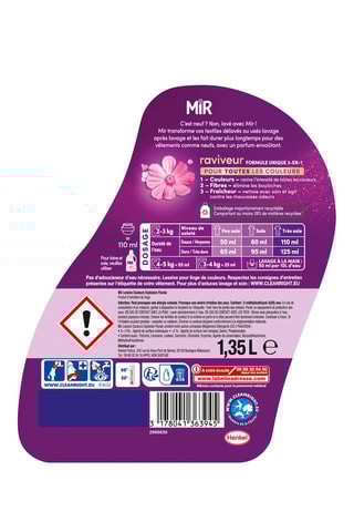 Lessive Mir Couleurs Explosion Florale - 27 lavages - 1,35 l