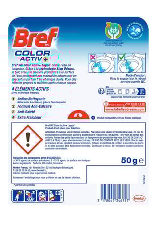 Bloc WC color activ plus Bref WC - Lagon