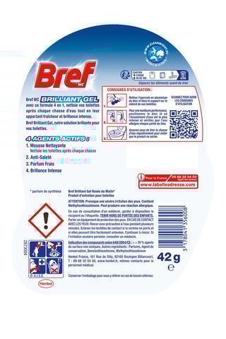 Bloc WC Brilliant Gel Bref WC - Rosée du Matin