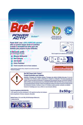 3 blocs WC Power Activ' Océan Bref - 3 x 50 g