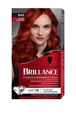 Coloration permanente Brillance Schwarzkopf - 845 Rouge Brocart