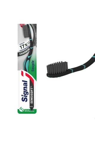 Brosse à dents Signal Sensisoft Charbon - Souple - Coloris aléatoires