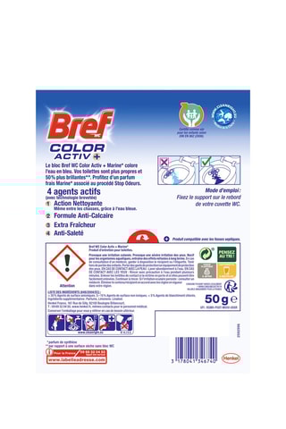 Bloc WC Color Activ+ Bref WC - Marine