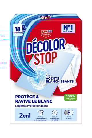 8 x Décolor Stop Ravive le Blanc - 18 lingettes