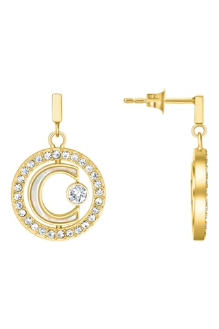 Brincos Marque - Banhado a ouro amarelo e madrepérola