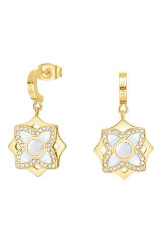 Brincos Ottavia - Banhado a ouro amarelo e madrepérola