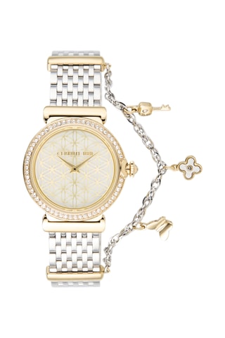 Relógio de quartzo em aço Corniglia - Prateado