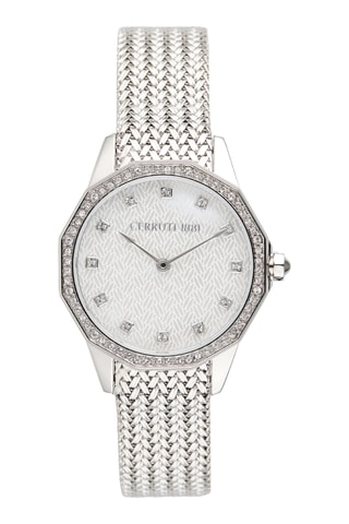 Relógio de quartzo em aço Jesina - Prateado