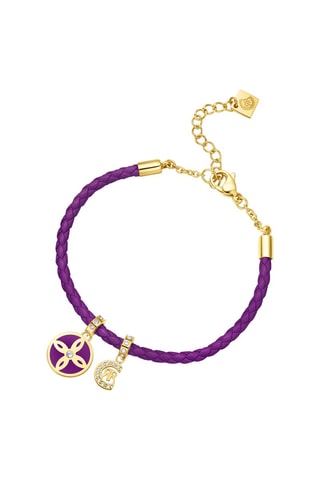 Pulseira Charmulet Violeta e dourado