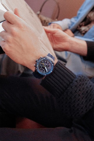 Relógio de quartzo em silicone Lucardo Azul