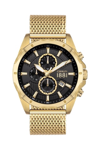 Relógio de quartzo em aço Cronógrafo - Dourado