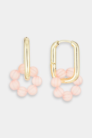 Oorbellen Goudkleurig en Roze