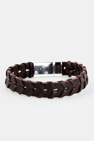 Armband - Bruin en Zilverkleurig