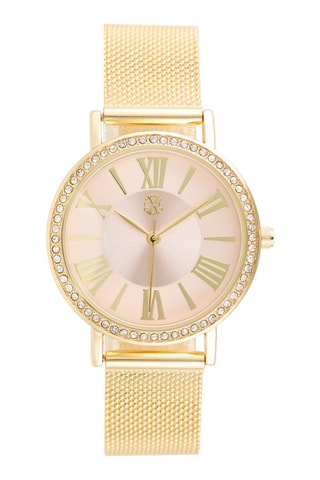 Reloj de cuarzo de aleación - Dorado y rosa