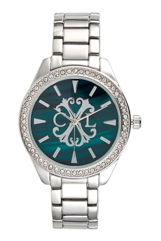 Reloj de cuarzo de aleación - Plateado y verde