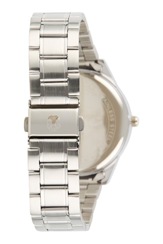 Reloj de cuarzo de aleación - Plateado y blanco