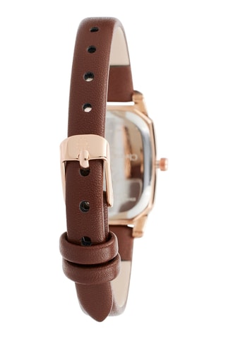 Reloj de cuarzo de poliuretano - Marrón