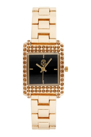 Legering Quartz Horloge Goudkleurig en Zwart