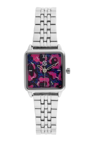 Reloj de cuarzo de aleación - Plateado y rosa
