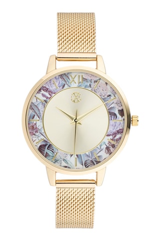 Reloj de cuarzo de metal aleado - Dorado