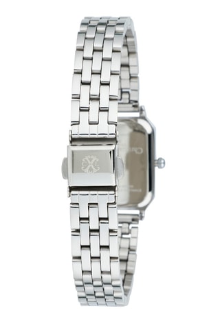 Reloj de cuarzo de aleación - Plateado y blanco