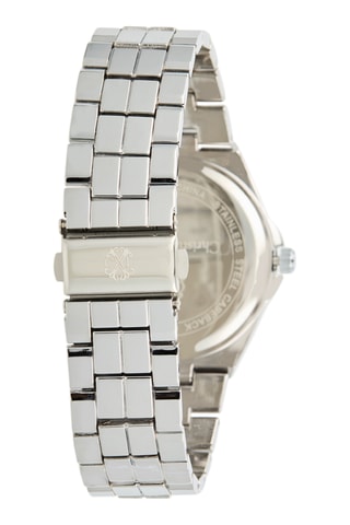 Metalen Quartz Horloge - Zilverkleurig en Blauw