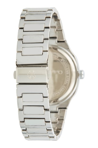 Reloj de cuarzo de metal aleado - Plateado