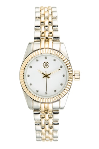 Legering Quartz Horloge - Zilverkleurig en Goudkleurig