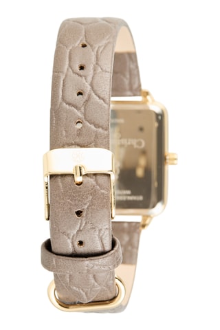 Polyurethaan Quartz Horloge - Beige en Goudkleurig