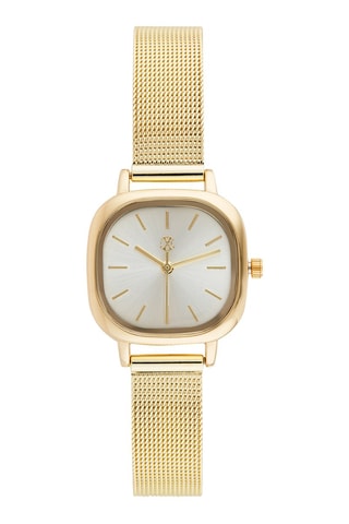 Reloj de cuarzo de aleación - Dorado y plateado