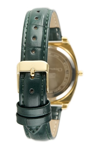 Synthetisch Quartz Horloge - Groen en Goudkleurig