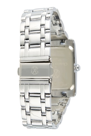 Metalen Quartz Horloge - Zilverkleurig en blauw