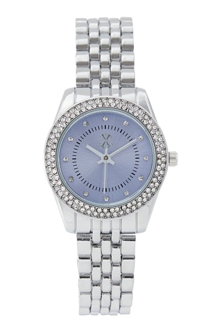 Legering Quartz Horloge Zilverkleurig en Paars